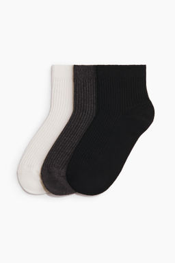 Pack de 3 calcetines tobilleros en punto de canal?