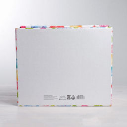 Коробка подарочная складная, упаковка, «Яркие шары», 31×25.5×16 см