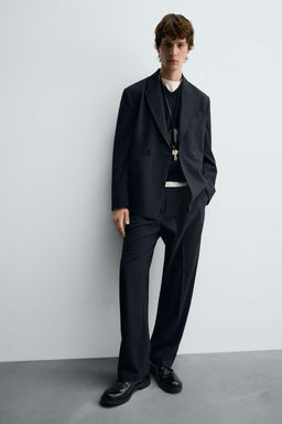 STRIPED SUIT TROUSERS