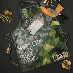 Фартук 100% мужик 65*80см,100% п/э,оксфорд 210г/м2