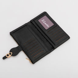 Чёрное портмоне S.Lavia  фото 3