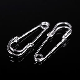 Булавка 3×1 см (набор 5 шт.), СМ-208, серебра