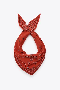 PRINTED KNIT BANDANNA - Zara фото 2