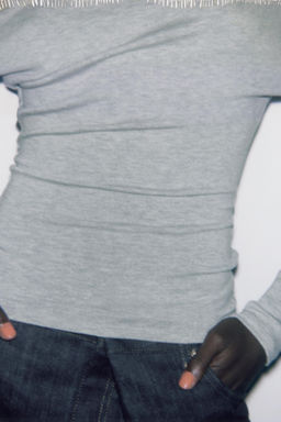 TOP ASIM?TRICO SOFT / Gris vigor? - Zara фото 6