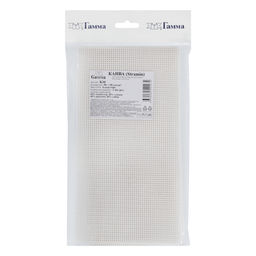 Канва K10 Gamma Stramin ФАСОВКА 60% полиэстер, 40% хлопок 50 х 50 см  2 см белый