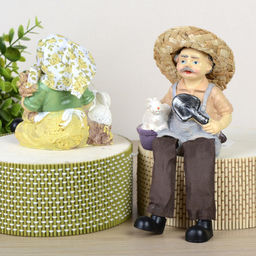 Фигурка Бабушка/Дедушка висячие ножки 2 штуки набор 8 см / 8698 /уп 96/ - Галеонтрейд фото 2