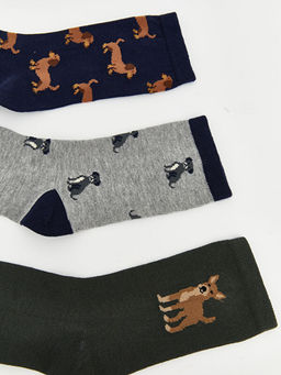 Desenli Erkek ?ocuk Soket ?orap 5li