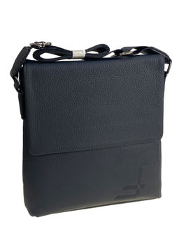 Сумка мужская из натуральной кожи, цвет черный