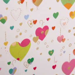 Пакет подарочный "Сердечки" 18*23*8 см