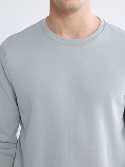 Bisiklet Yaka Erkek Kal?n Sweatshirt