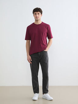 Bisiklet Yaka Penye Erkek Ti??rt