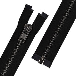 Молния Металл оксид (черный никель) ZIP 8B однозамковая 60 см Тип 8 10 шт разъёмная Gamma