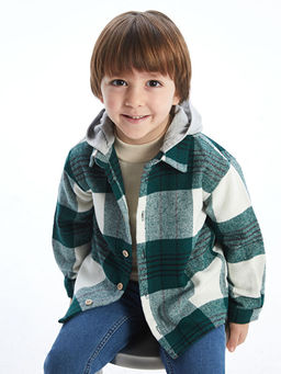 Kap??onlu Ekose Erkek ?ocuk Oduncu G?mlek