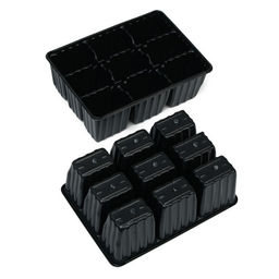 Цена за 5 шт. Мини-парник для рассады, 37×16×13 см, 2 вставки, 18 ячеек, пластик, Greengo