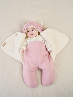 Конверт-звездочка Пудра с прорезями для ремней безопасности 0+ - Bungly фото 2