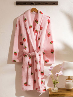 ?ilek Desenli Pel?? Kad?n Sabahl?k