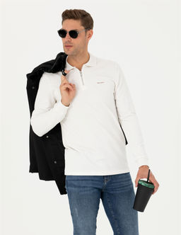 Ekru Regular Fit Sweatshirt