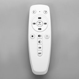 Люстра ЭкономСвет 50330/4, LED, ПДУ, 4×24 Вт, 41×41×8 см, белый