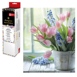 Алмазная мозаика арт. 68585 / 50 ВЕСЕННИЙ БУКЕТ, размер: 20*25 см,