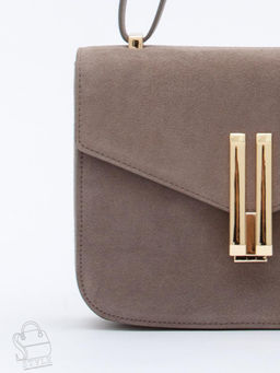 Сумка женская кожаная 1045MF apricot Polina&Eiterou  в Новосибирске