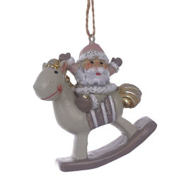 Фигурка декоративная подвесная "Ангел/Дед Мороз", L6 W2,5 H6,5 см, 4в.