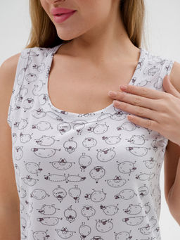 Ночная сорочка женская из кулирки с лайкрой Машенька овечки - Амадэль фото 6