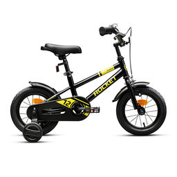 Велосипед 12" Rocket Gloss, цвет черный