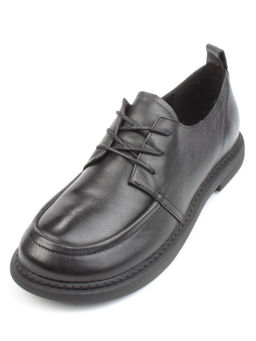 03-DCO124-1 BLACK Полуботинки женские (натуральная кожа)