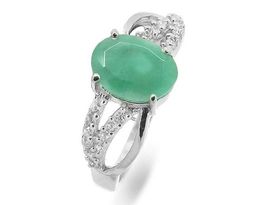 Кольцо из серебра изумруд, Трепет