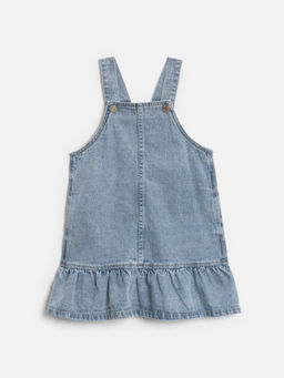 ACOOLA / Сарафан джинсовый детский для девочек Manchkin синий  фото 3