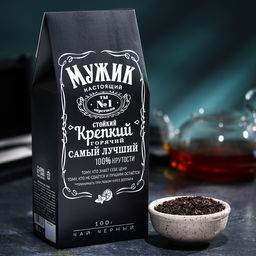 Чай подарочный черный Настоящему мужчине, 100 г.