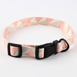 Набор Ромбы, застёжка - фастекс, поводок 2 м и ошейник 28-46 см - Пушистое счастье фото 6