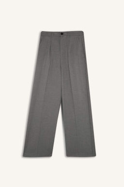 Wide Leg Pensli Klasik Kumas Pantolon Genis Bol Paca Basic Duz Uzun Boy Yuksek Bel Cepli - Defacto фото 6