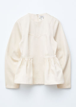 Top peplum de algod?n