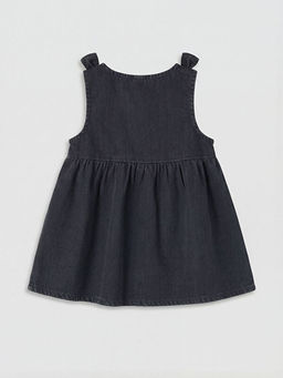 Fiyonk Detayl? K?z Bebek Jean Elbise