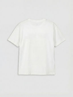 Bisiklet Yaka Bask?l? Erkek ?ocuk Ti??rt