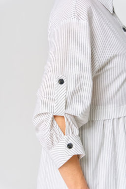 Платье EVA GRANT 7176С белый в полоску