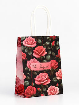 Цена за 3 шт. Пакет подарочный крафт С 8 Марта! 12?6?16 см