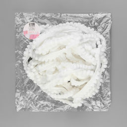 Тесьма декоративная с помпонами, 12±2 мм, 9.1±0.5 м, белая