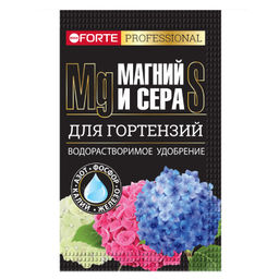 Компл. мин. удобр. "Bona Forte" Для гортензий водорастворим. с серой и магнием, пакет 100г