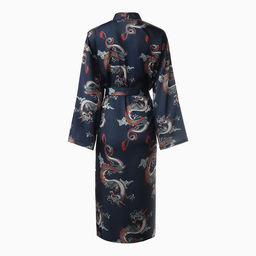 Халат домашний женский KAFTAN «Дракон», размер 44-46, синий