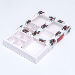 Коробка для конфет, 8 конфет и шоколадка, 17,7 х 17,7 х 3,8 см Шишки - UPAK LAND фото 9