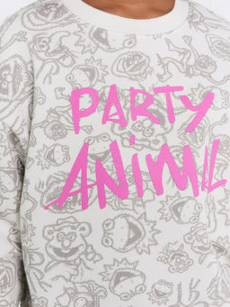 Свитшот для девочек с принтом Party animal - Mark formelle фото 5