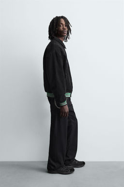 CORDUROY JACKET WITH EMBROIDERED PATCHES - Zara фото 4