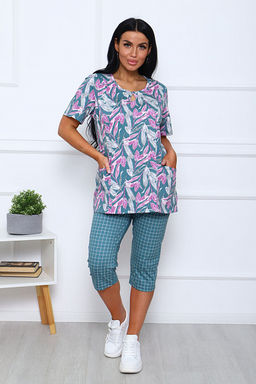 Костюм с бриджами (00990, зеленый) - Плиона фото 6