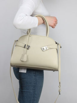 Сумка женская натуральная кожа GU 2033-6699, 1отд+еврокарман, плечевой ремень, молочный SALE 264163 - Adelia фото 5