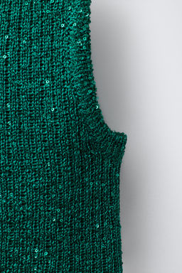 SEQUIN KNIT TOP - Zara фото 4