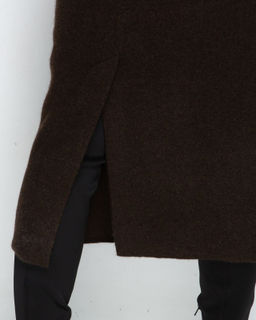 Юбка из пуха яка 07035 темно-коричневая