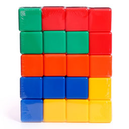 Кубики детские с наклейками, 6 × 6 см, 20 штук, 3+