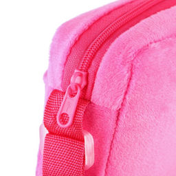 Сумка детская для девочки через плечо, плюшевая, 12×15×3 см, Коты Аристократы